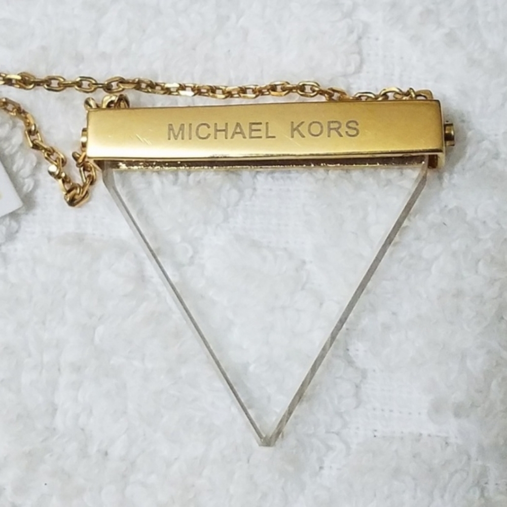 🎋Michael Kors Triangle Crystal Pendant - Picture 3 of 7